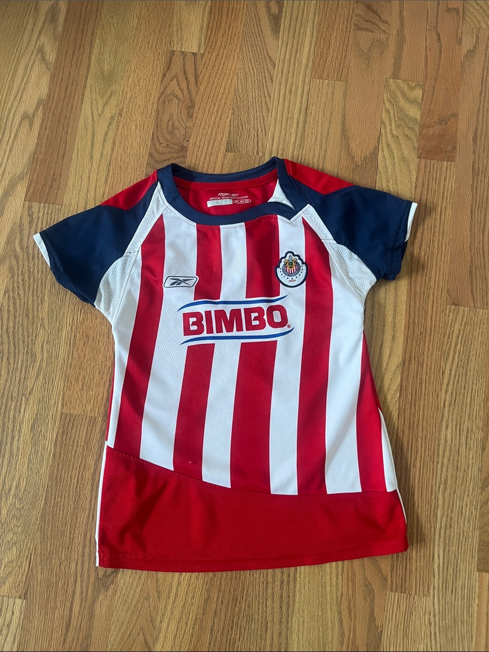 Reebok Kids Red, White & Navy Soccer Jersey